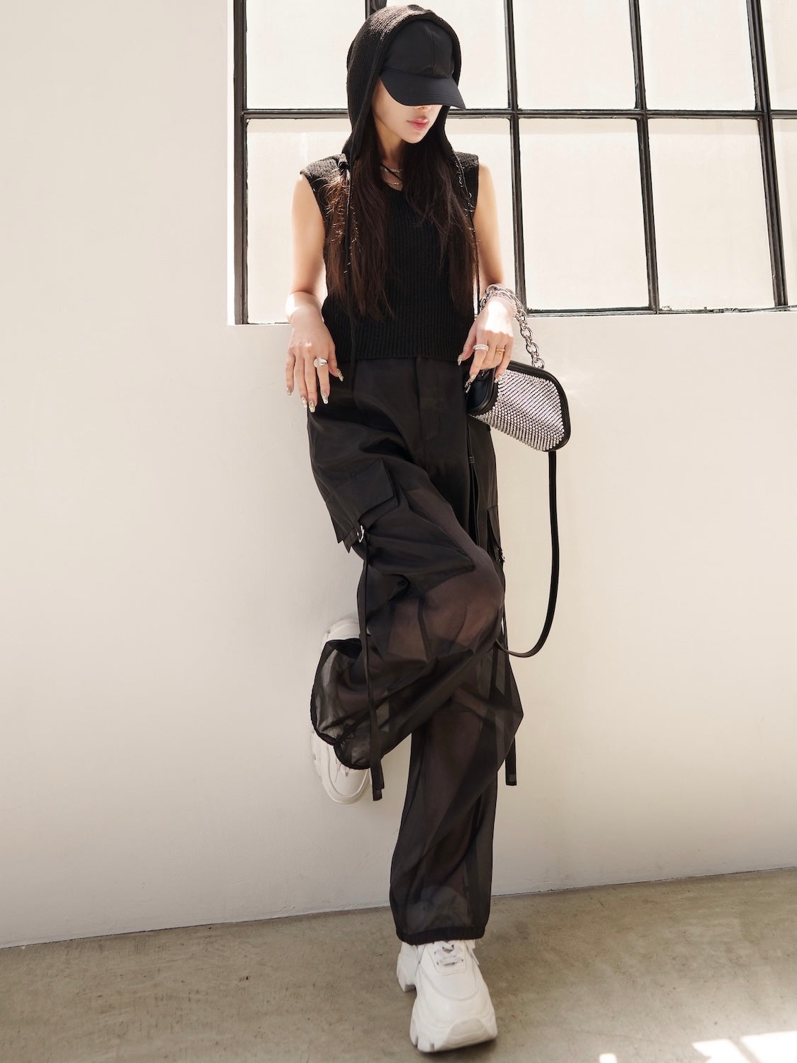 MODEL:159cm<br>COLOR:ブラック
