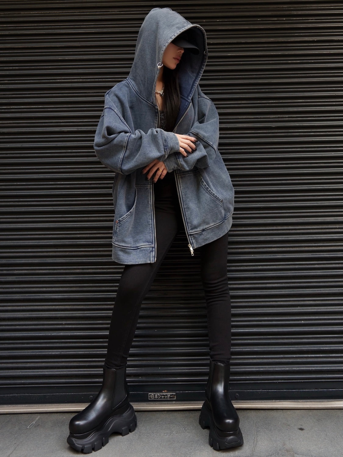 Black ストレッチ スキニー