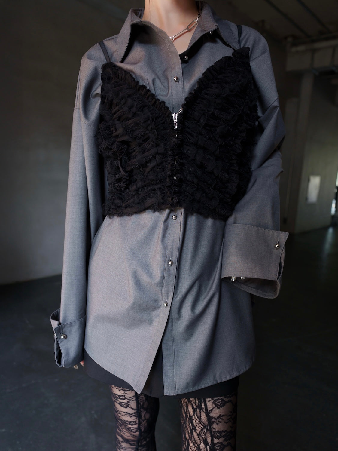 カフスボタン オーバー SHIRT