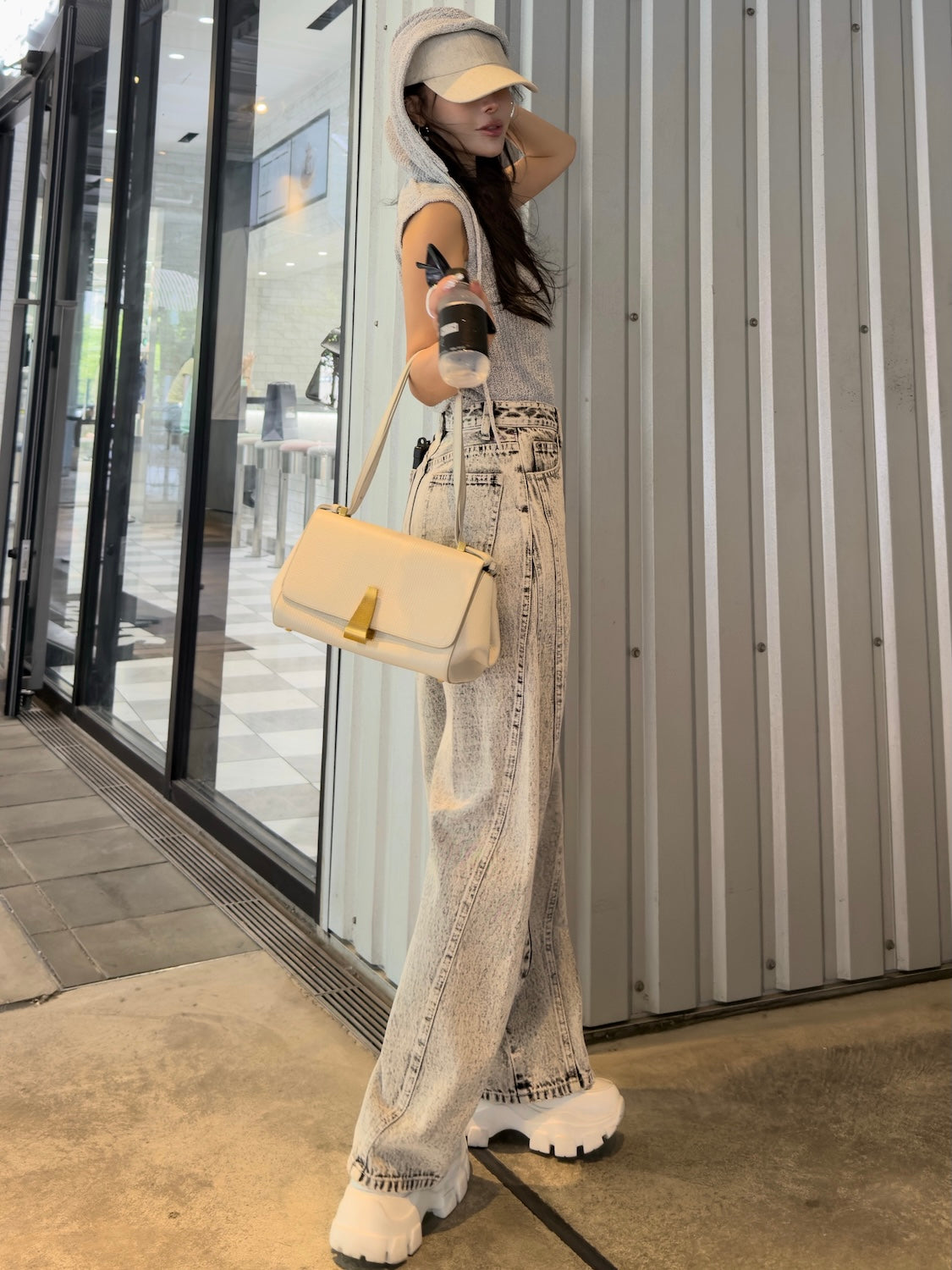 ダイアゴナル シーム ワイド DENIM