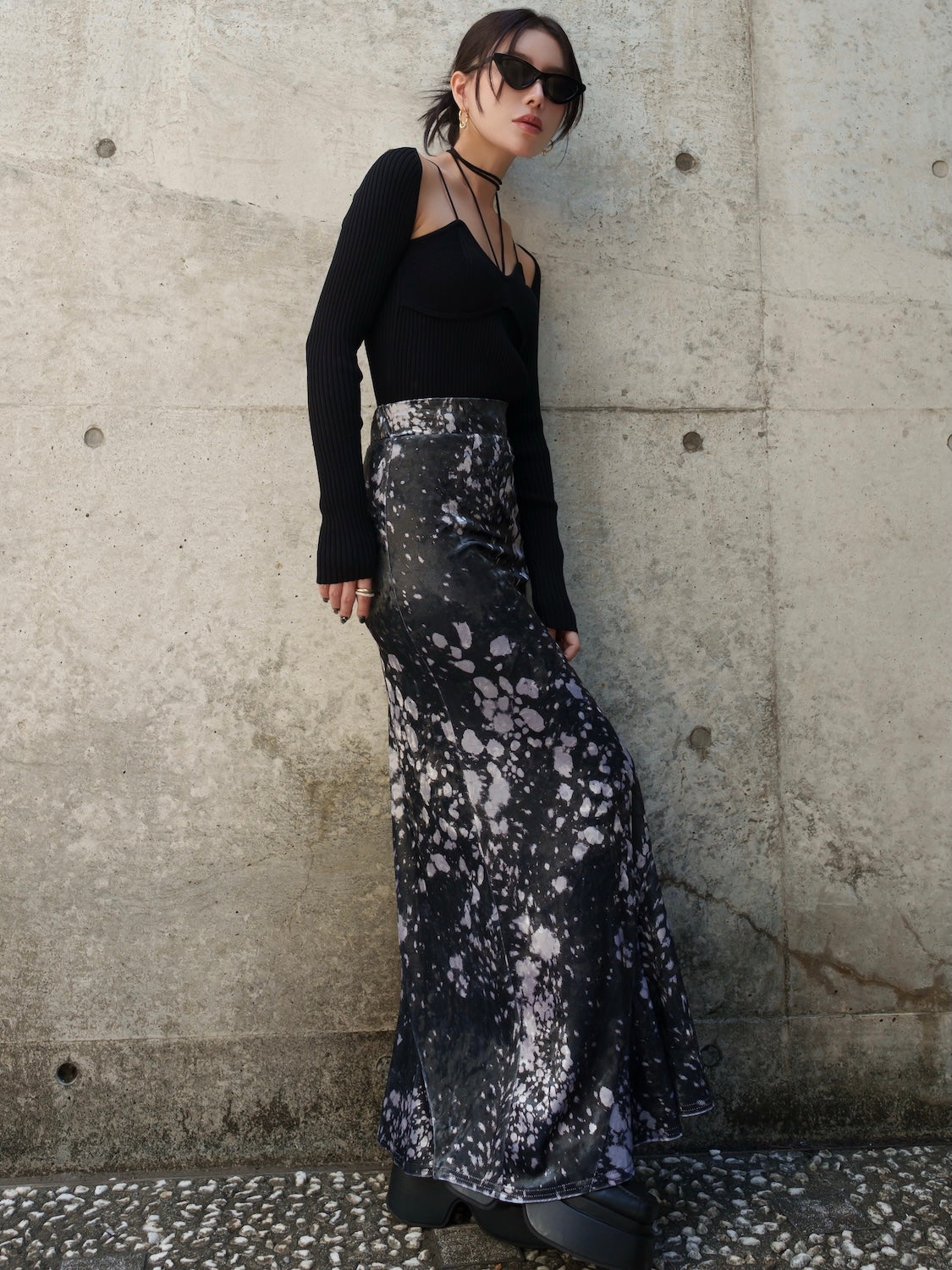 ストラップ ネック KNIT トップス