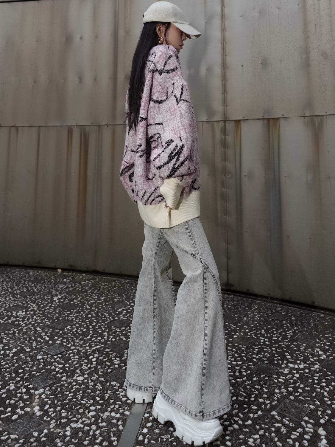 ツイードライク グラフィティ KNIT プルオーバー