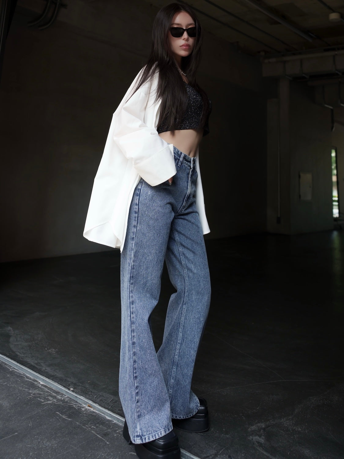 カフスボタン オーバー SHIRT