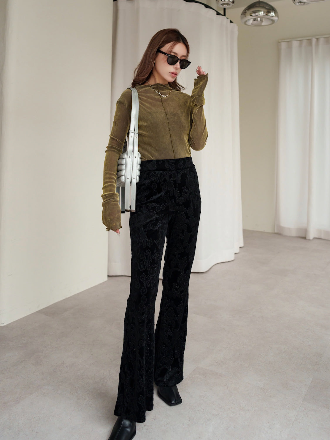 MODEL:159cm<br>COLOR:ブラック