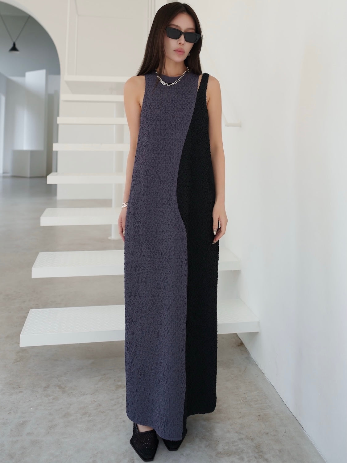 Wave バイカラー ワンピース