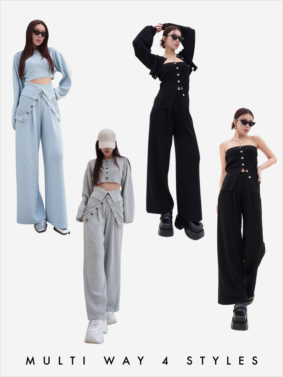 Multi-way 3ピース KNIT セットアップ