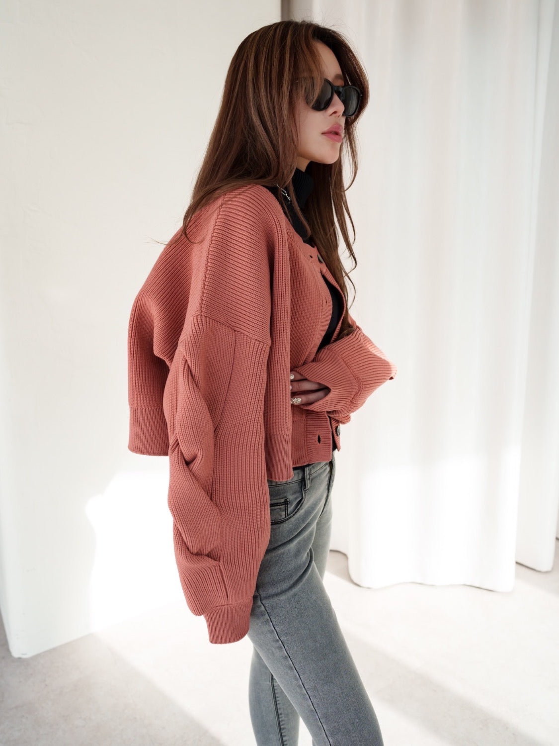 MODEL:159cm<br>COLOR:ピンク