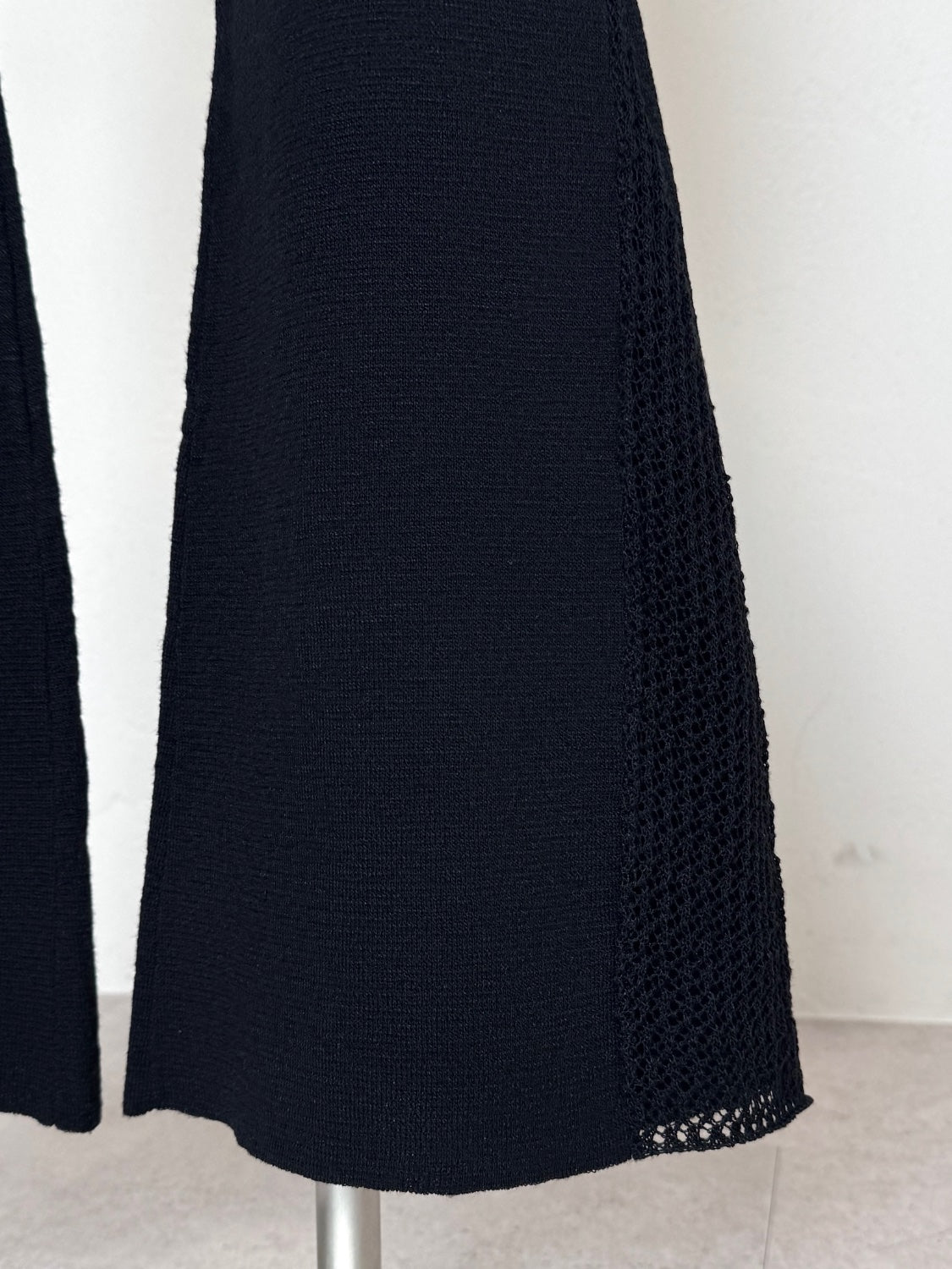 3ピース シアーメッシュ KNIT ポンチョ Set