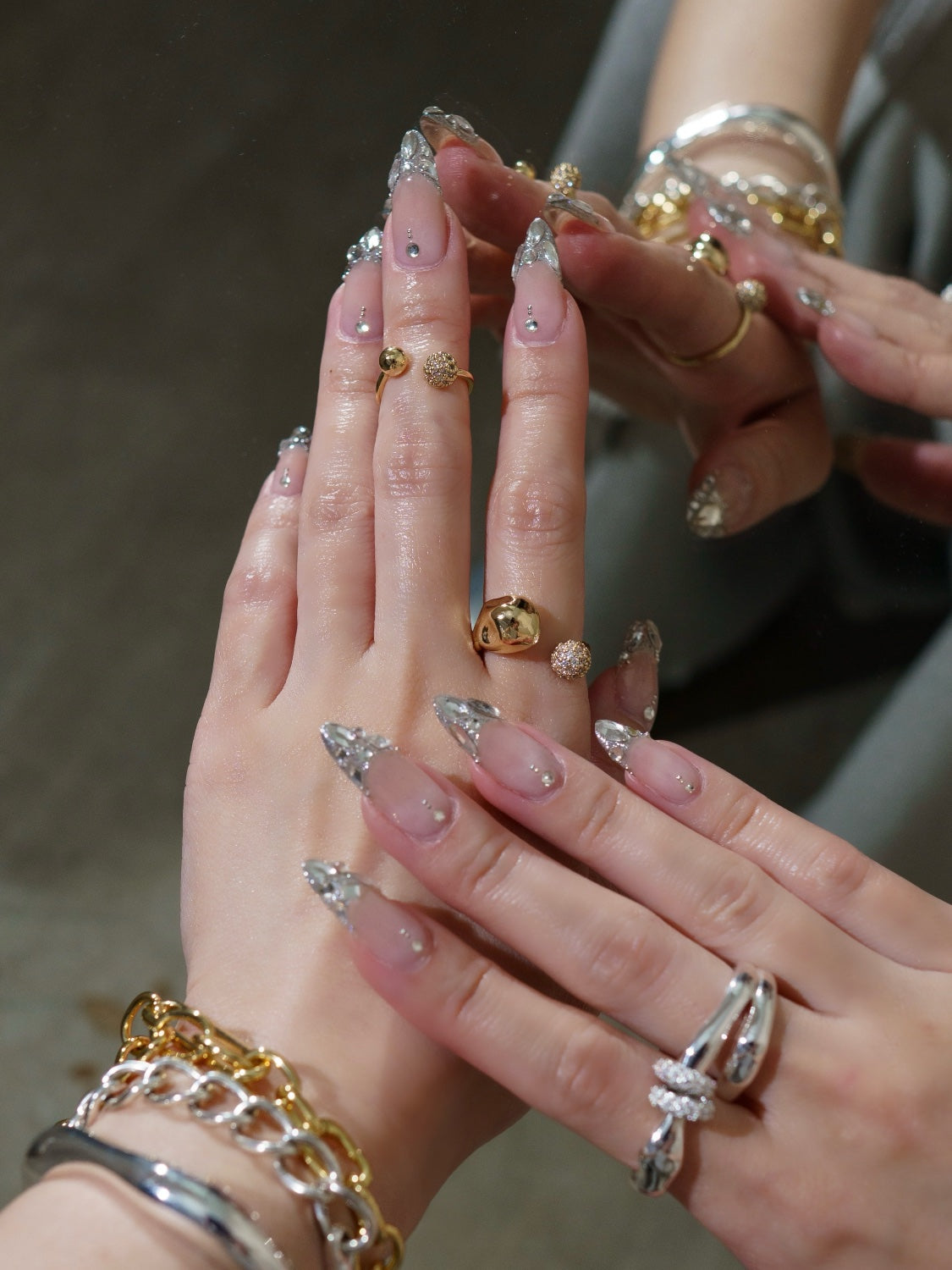 Twin ボール パヴェストーン Ring