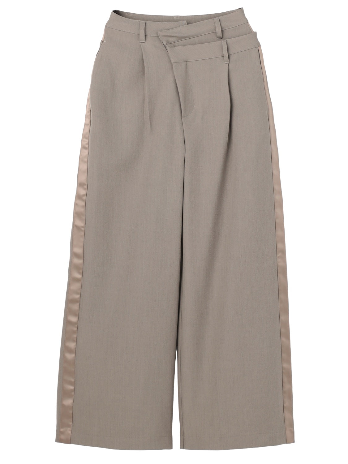 ダブル Waist ライン スラックス