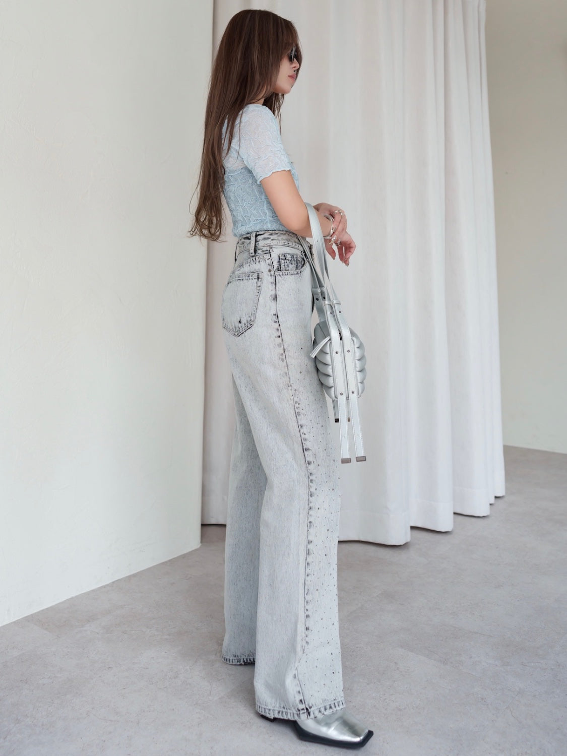 ランダムニット Sheer トップス