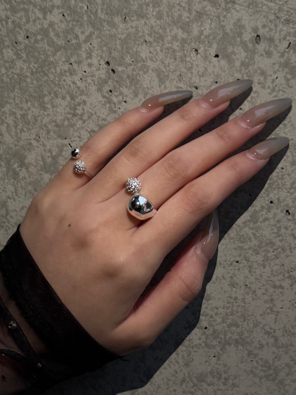 NUANCE ボール パヴェストーン Ring