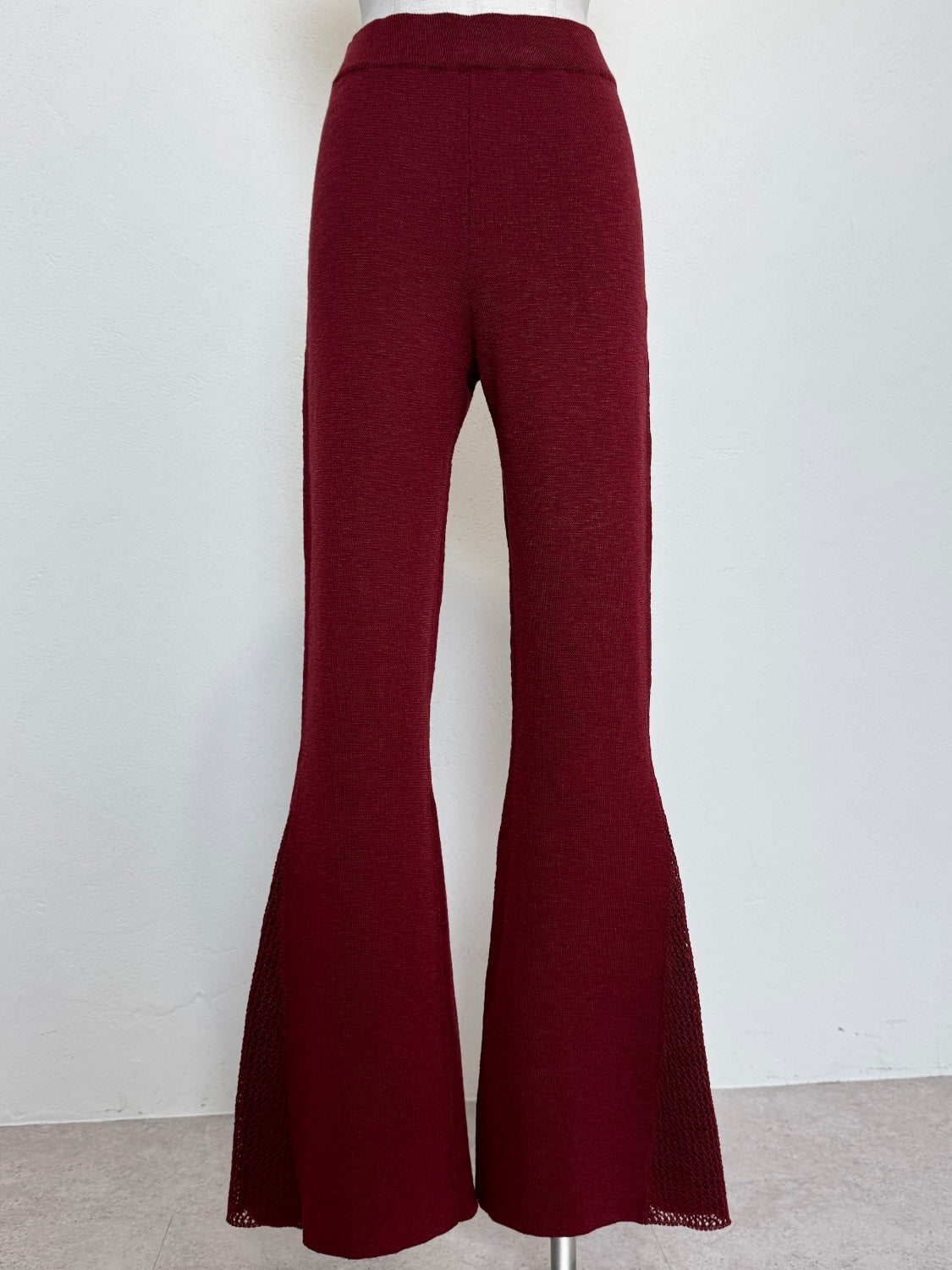 3ピース シアーメッシュ KNIT ポンチョ Set