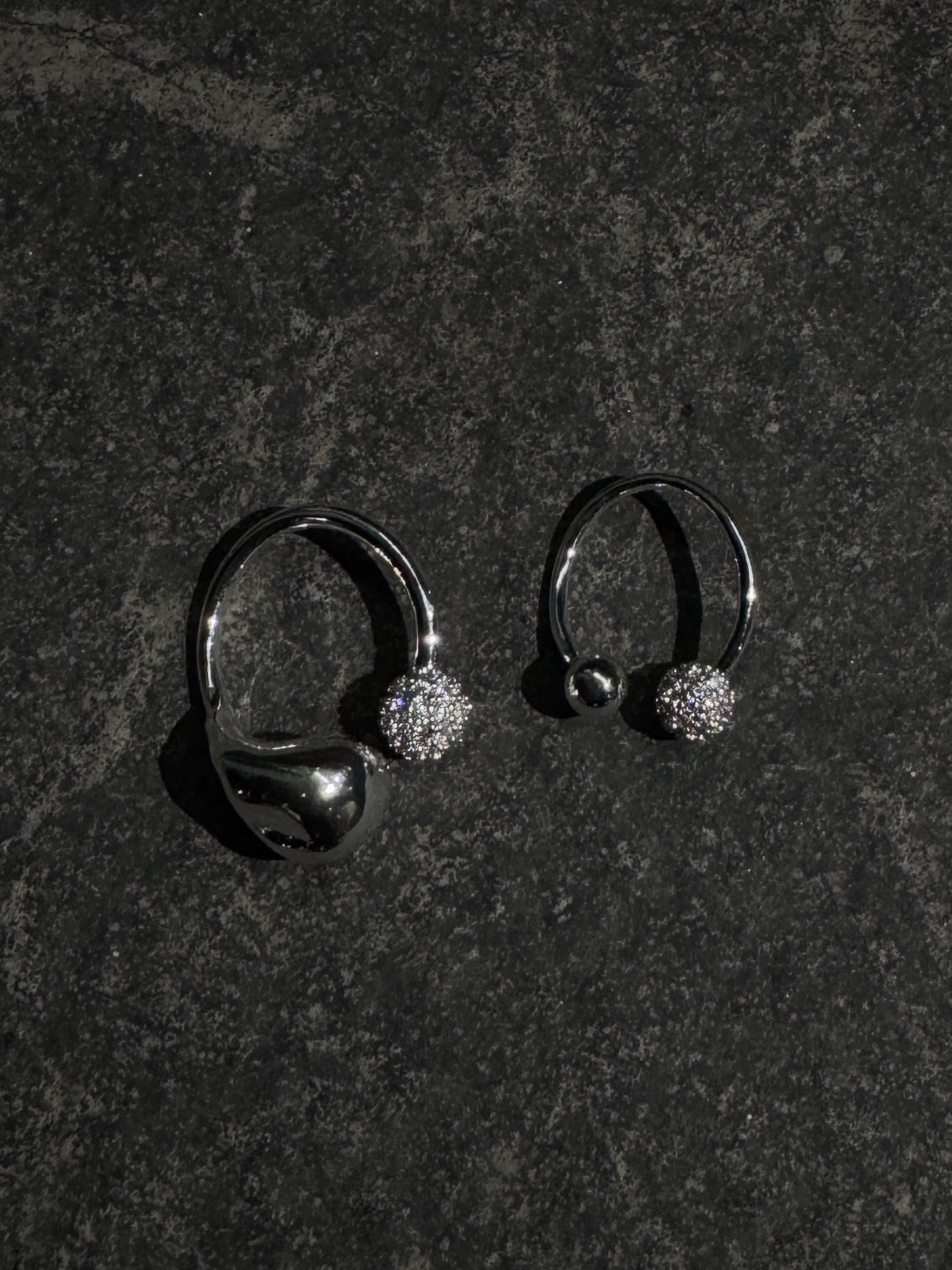 Twin ボール パヴェストーン Ring