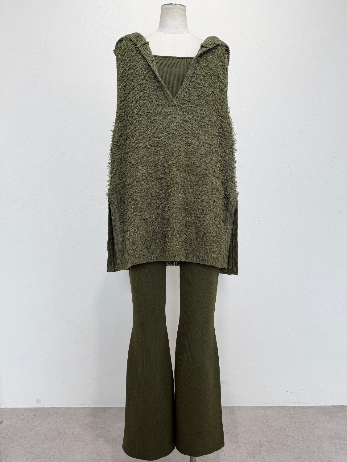 3ピース フーディ- KNIT セットアップ