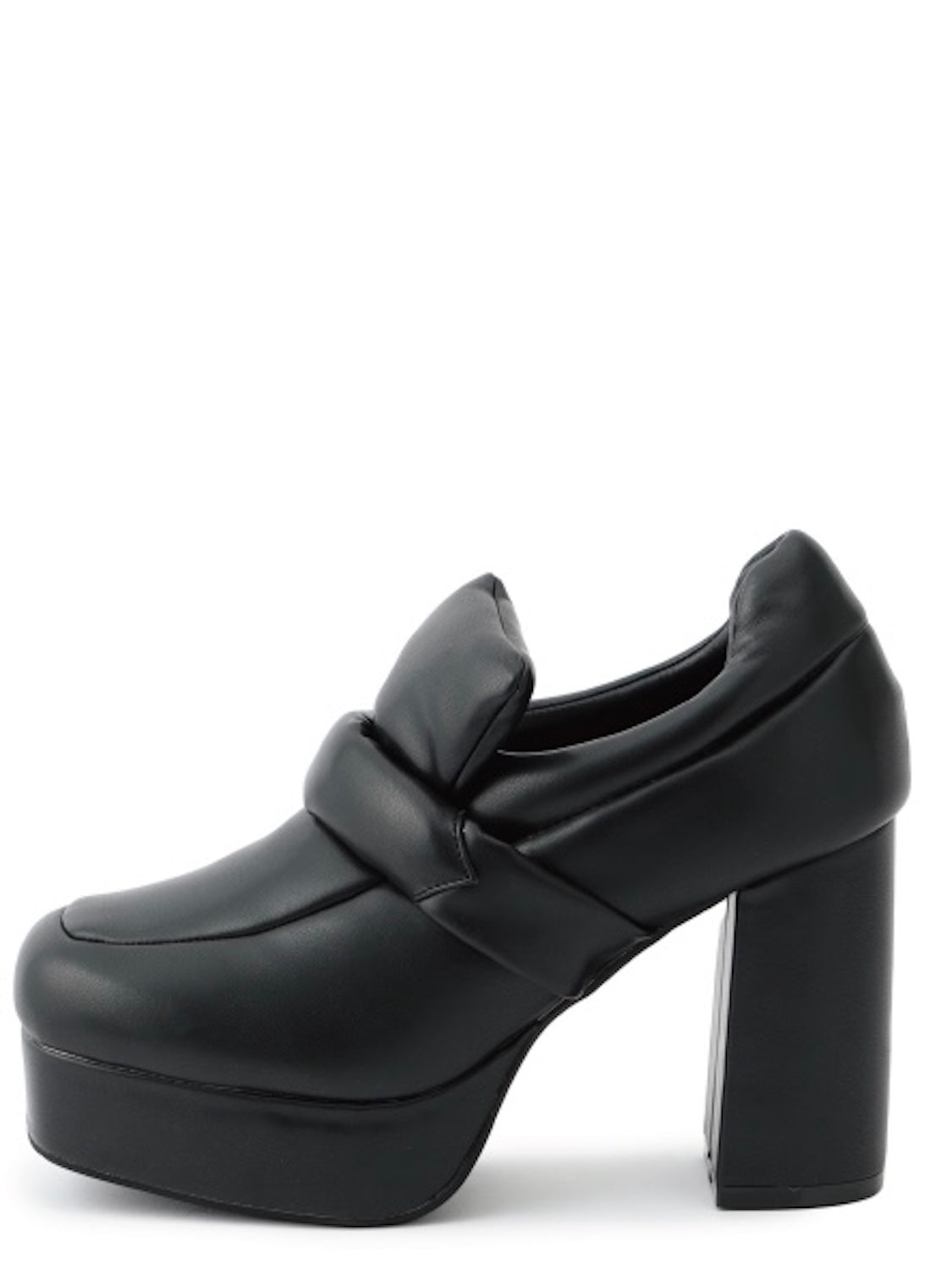 Padded High-heel Loafers