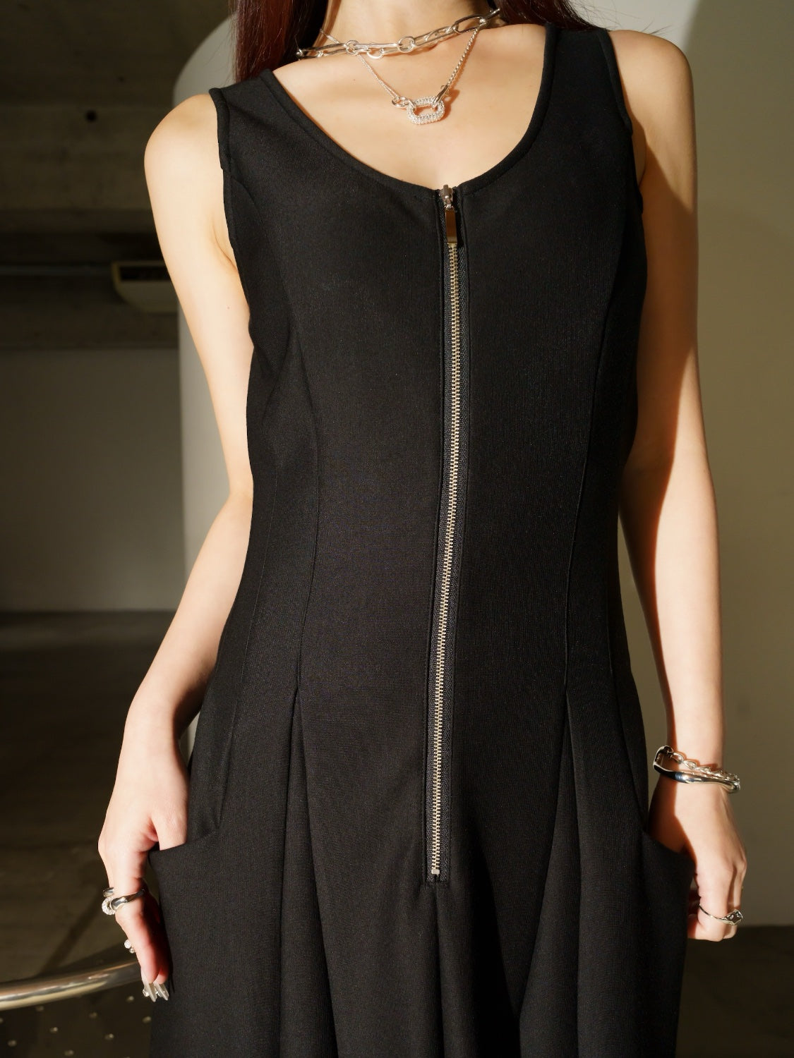 Oval Link レイヤード チェーンネックレス