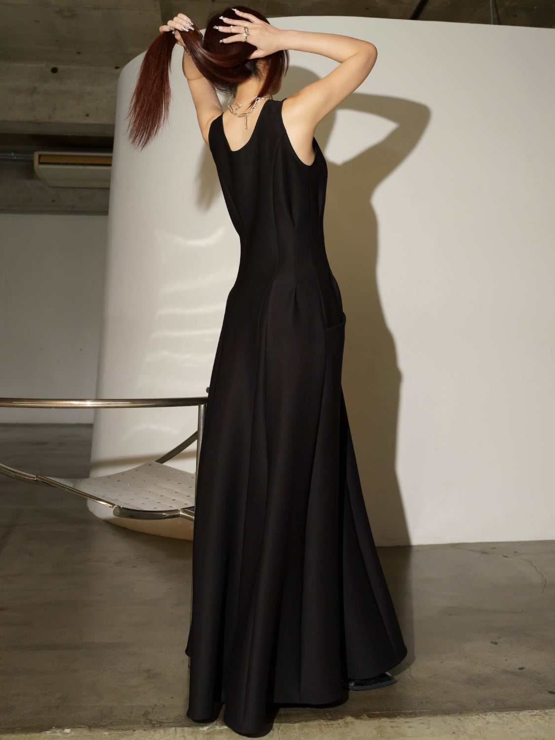 フロントZip マルチシーム ワンピース