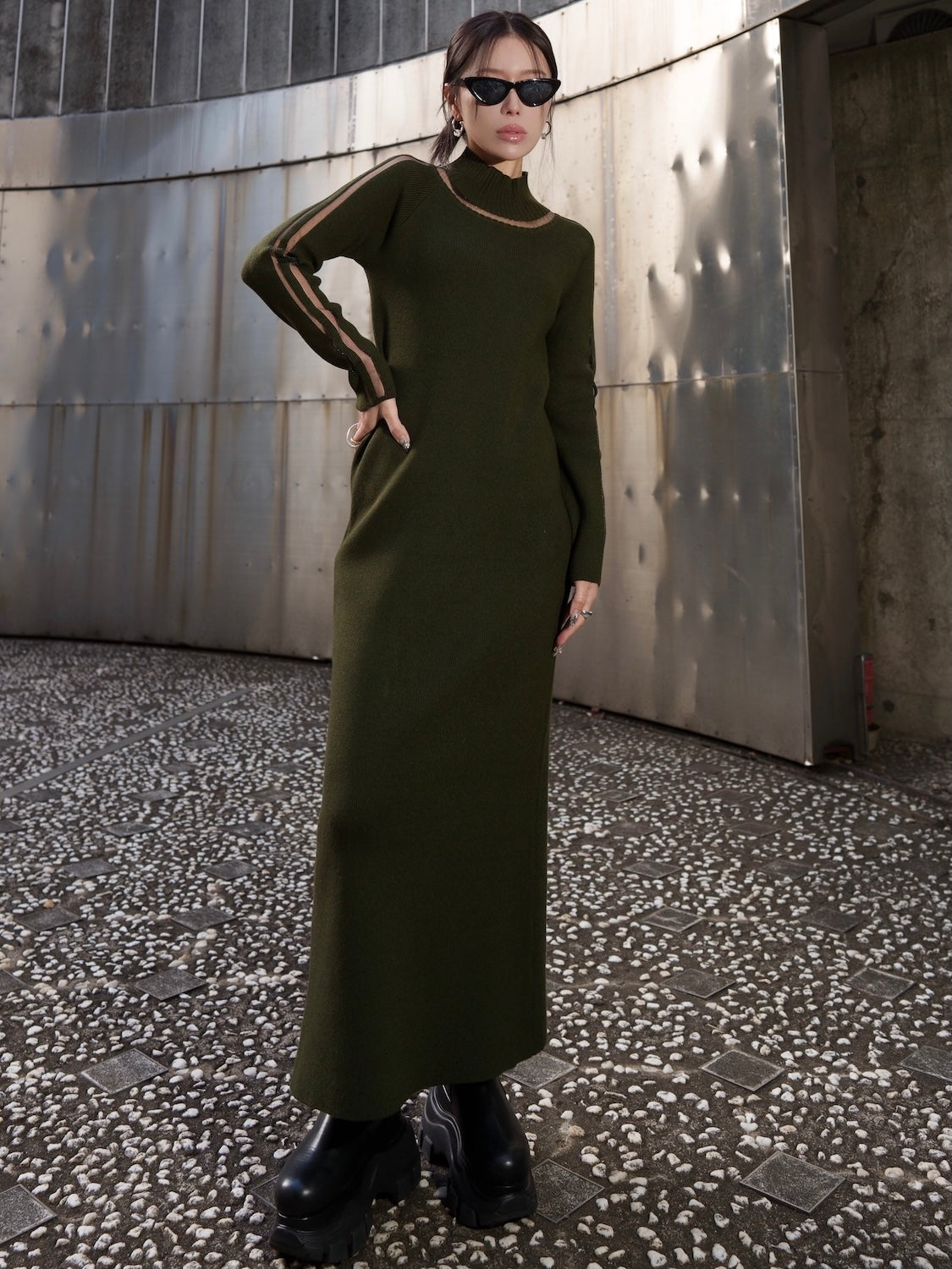 シアーライン KNIT ワンピース