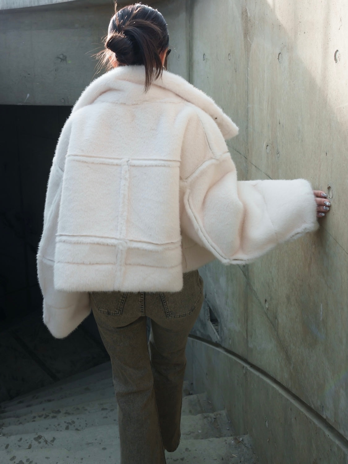 リバーシブル ボンディング Furジャケット