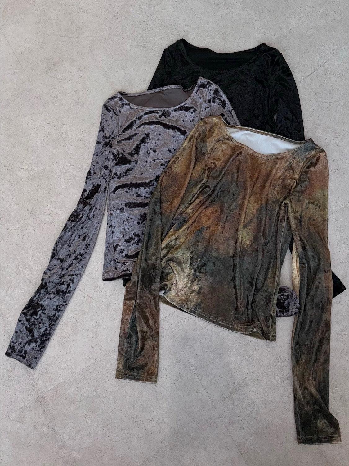 Crash velour ロングスリーブ