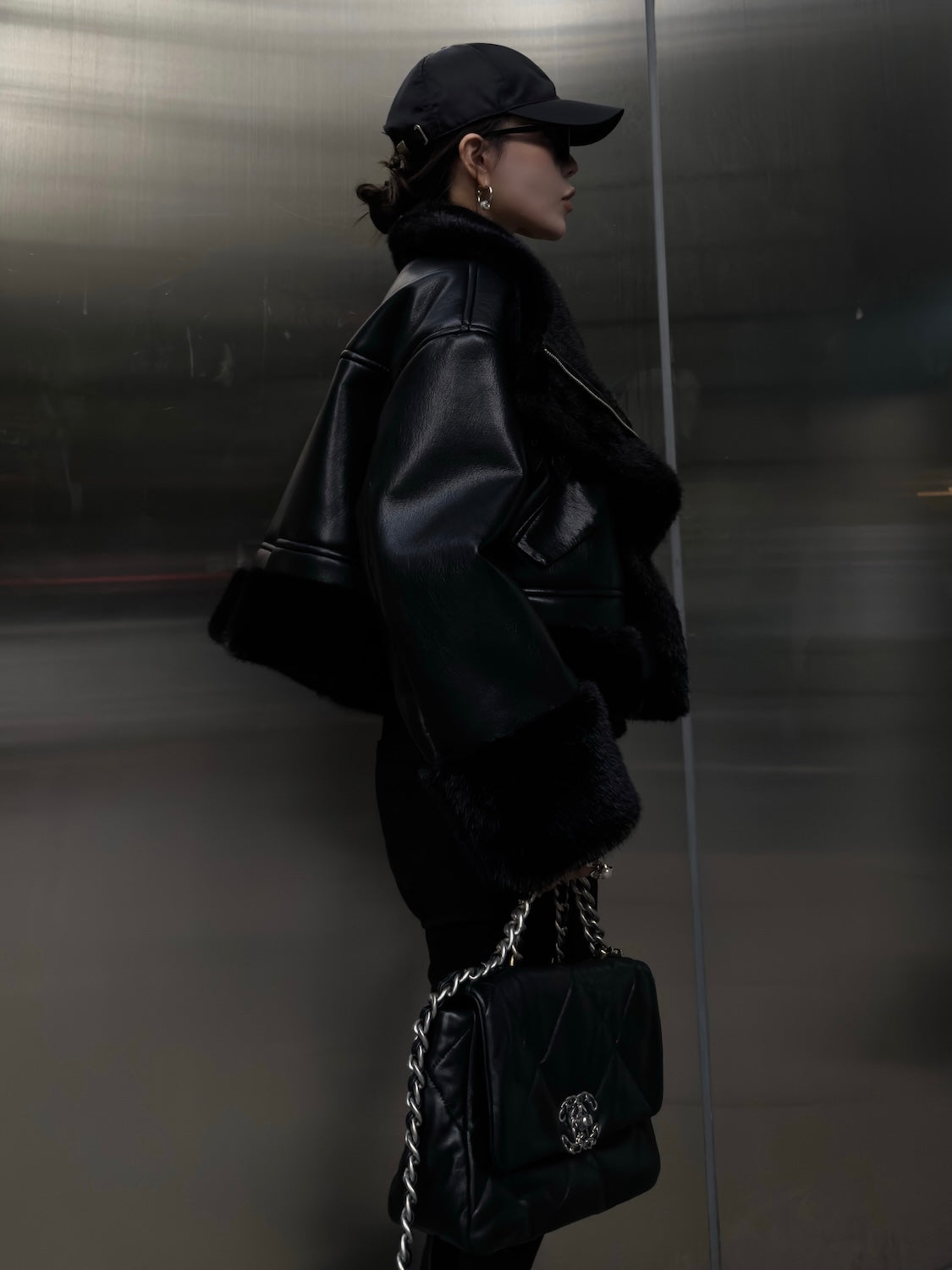 リバーシブル ボンディング Furジャケット