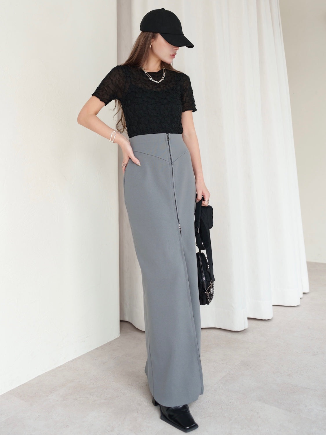 ランダムニット Sheer トップス