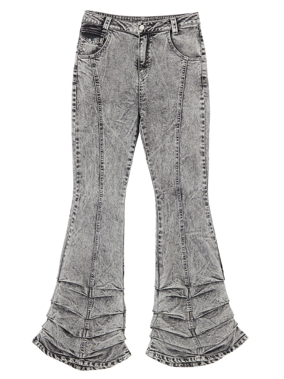ヘムタック ストレッチ フレア DENIM
