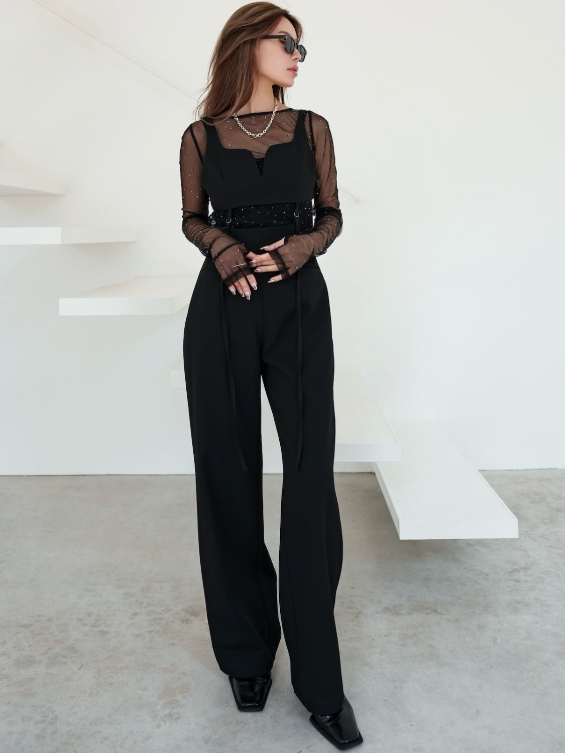 ストーン Sheer ロングスリーブ