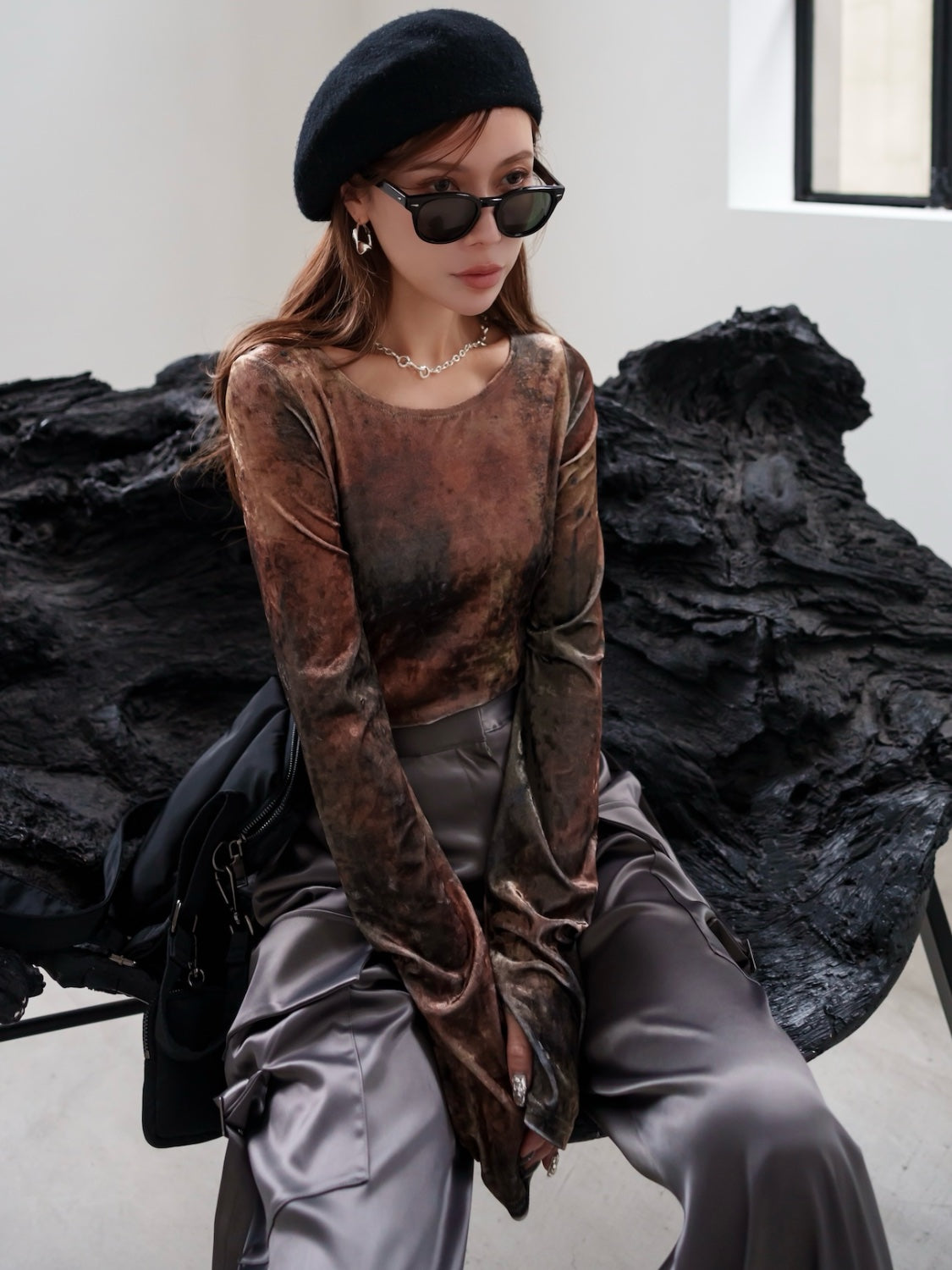 Crash velour ロングスリーブ