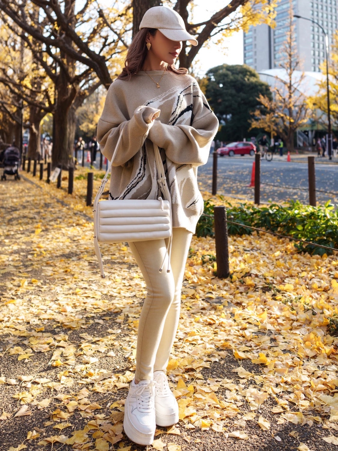 Marble Long-sleeve Pullover