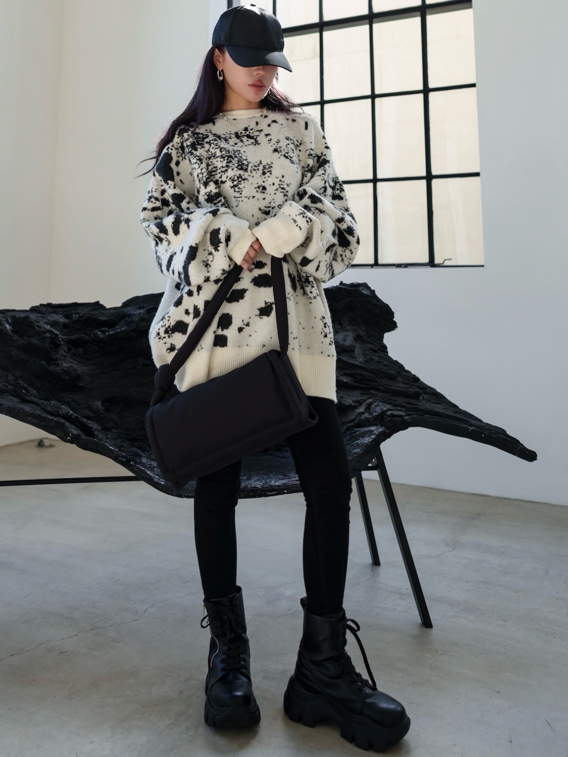 MODEL:159cm<br>COLOR:ホワイト