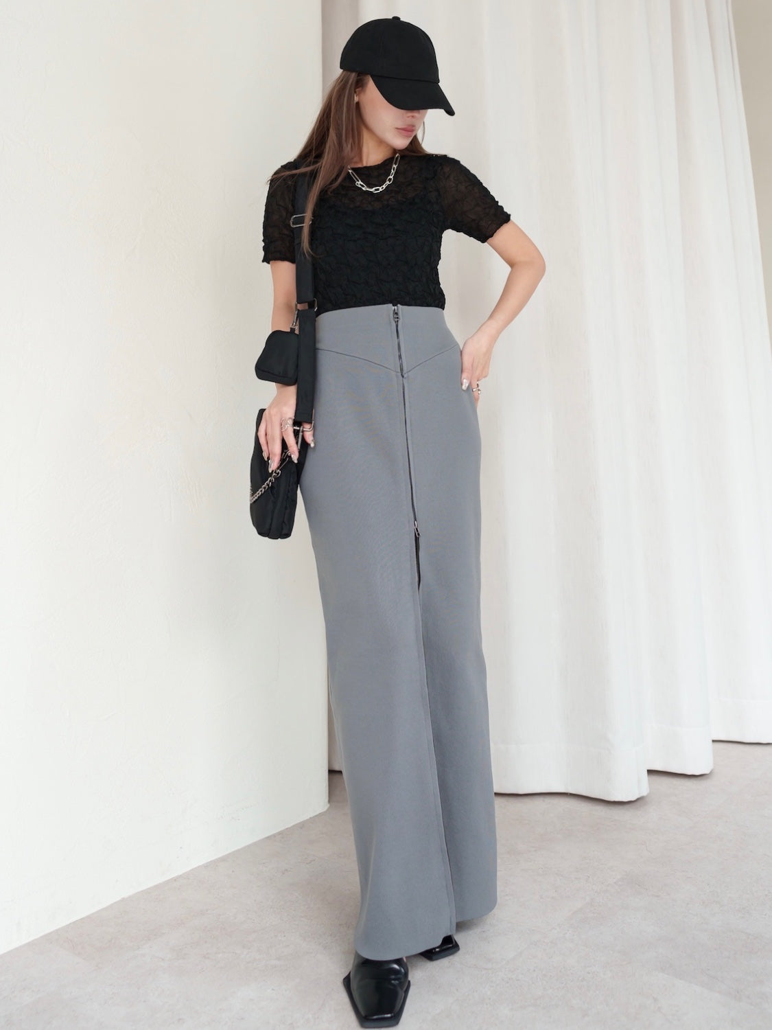 ランダムニット Sheer トップス