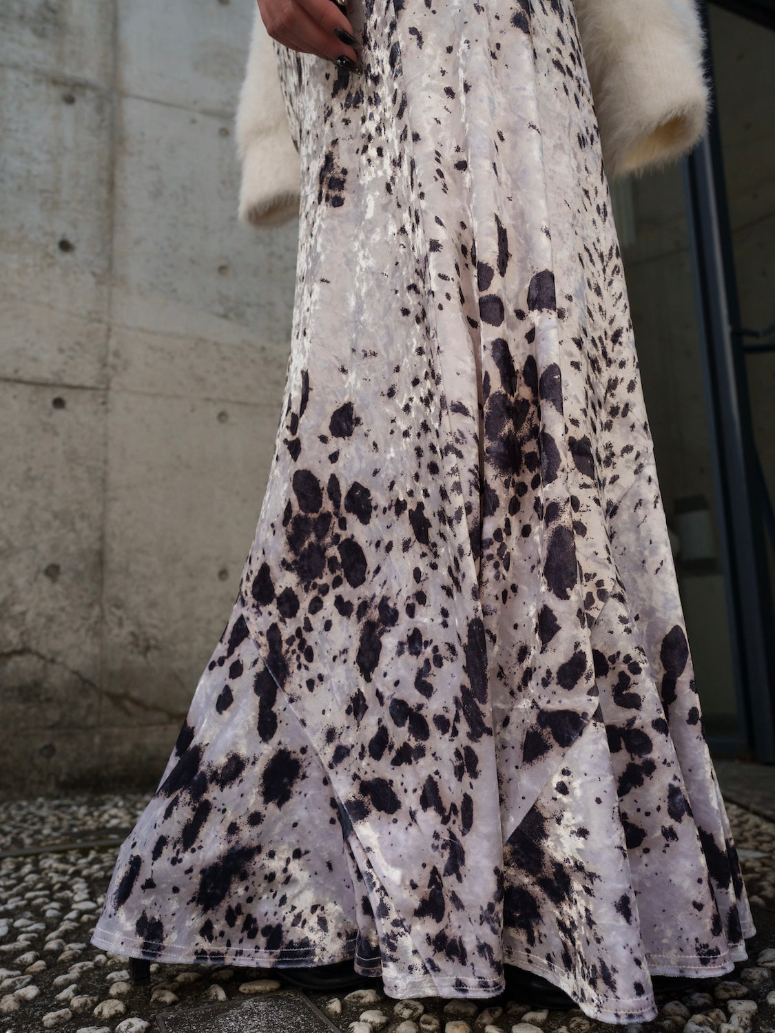 レオパード CRASH VELOUR マーメイドスカート