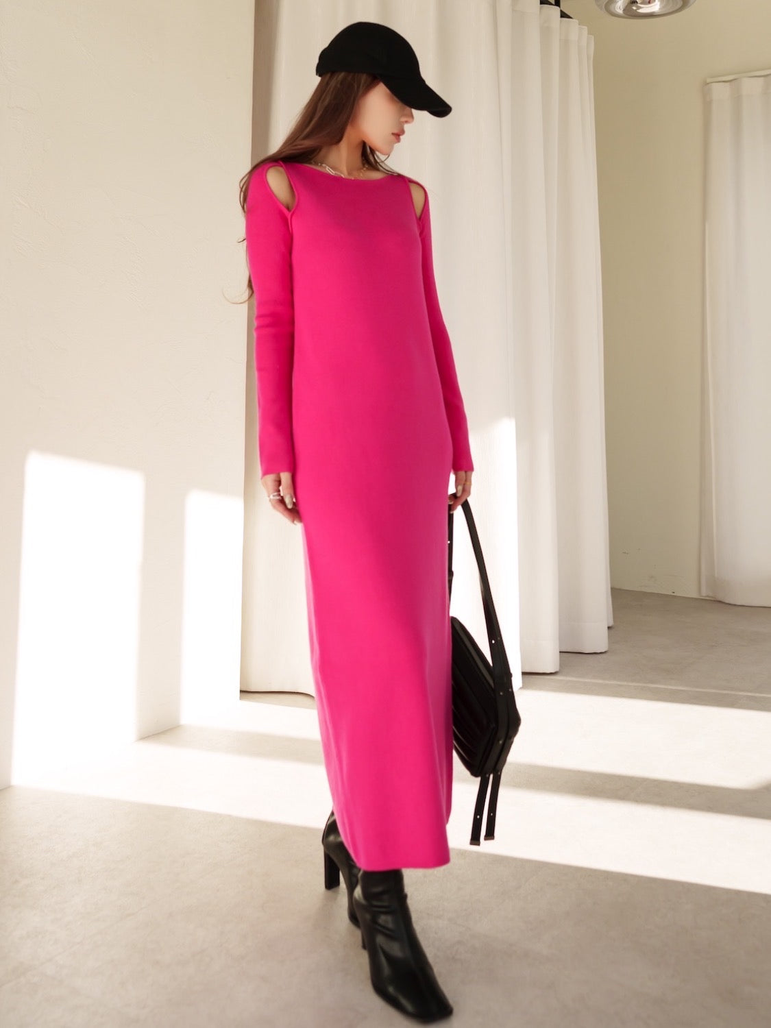 Open-shoulder ロングスリーブ OP