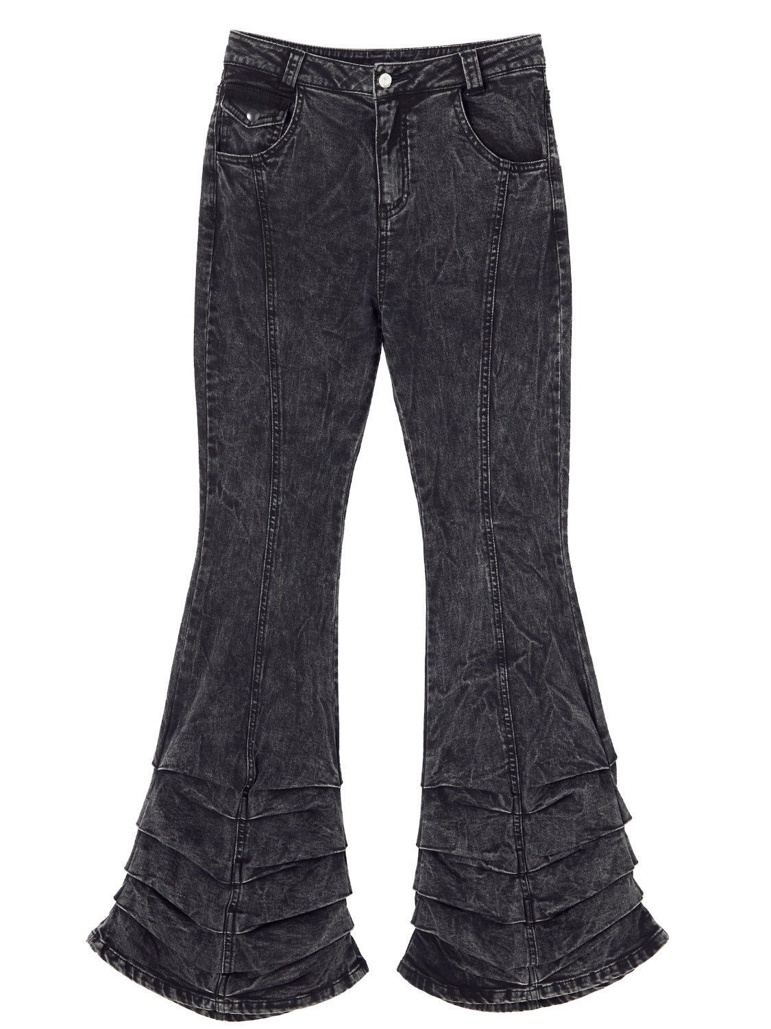 ヘムタック ストレッチ フレア DENIM