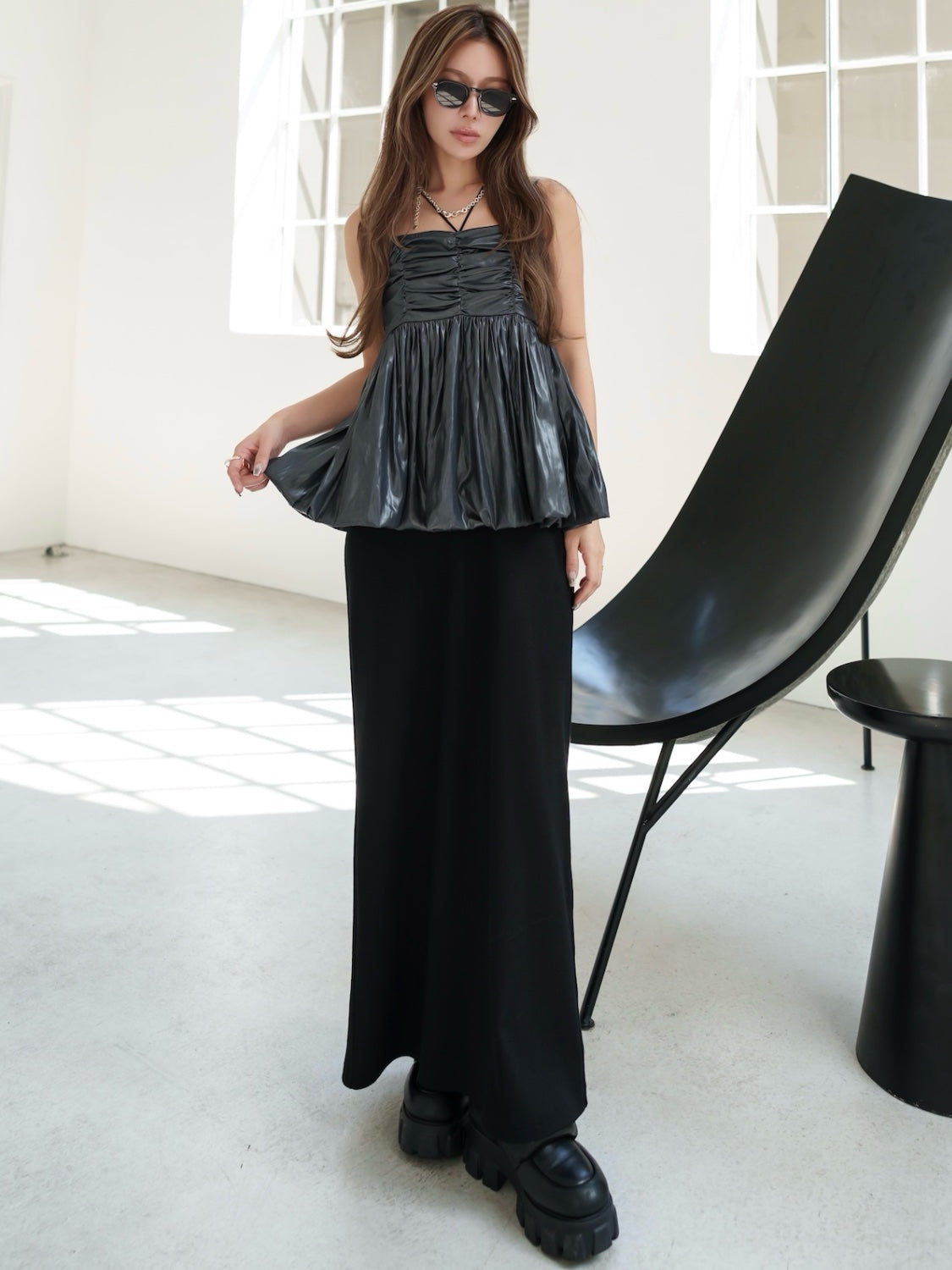 MODEL:159cm<br>COLOR:チャコール