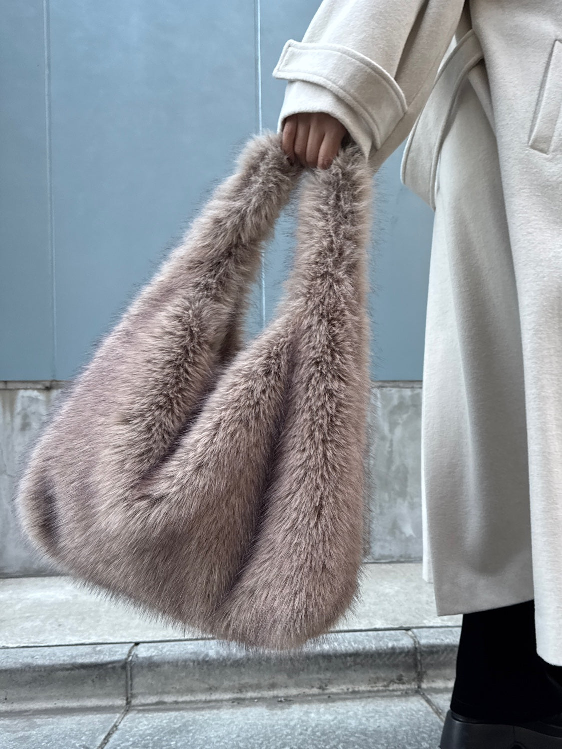 グラデーション Fur トートバッグ