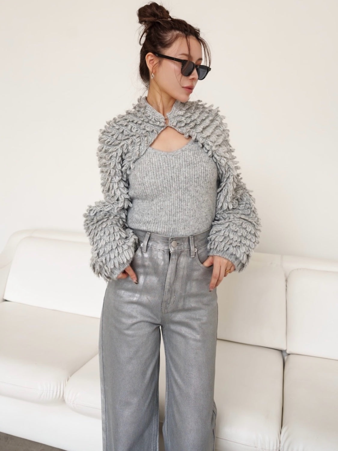 Loop Knit Bolero & Camisole Set