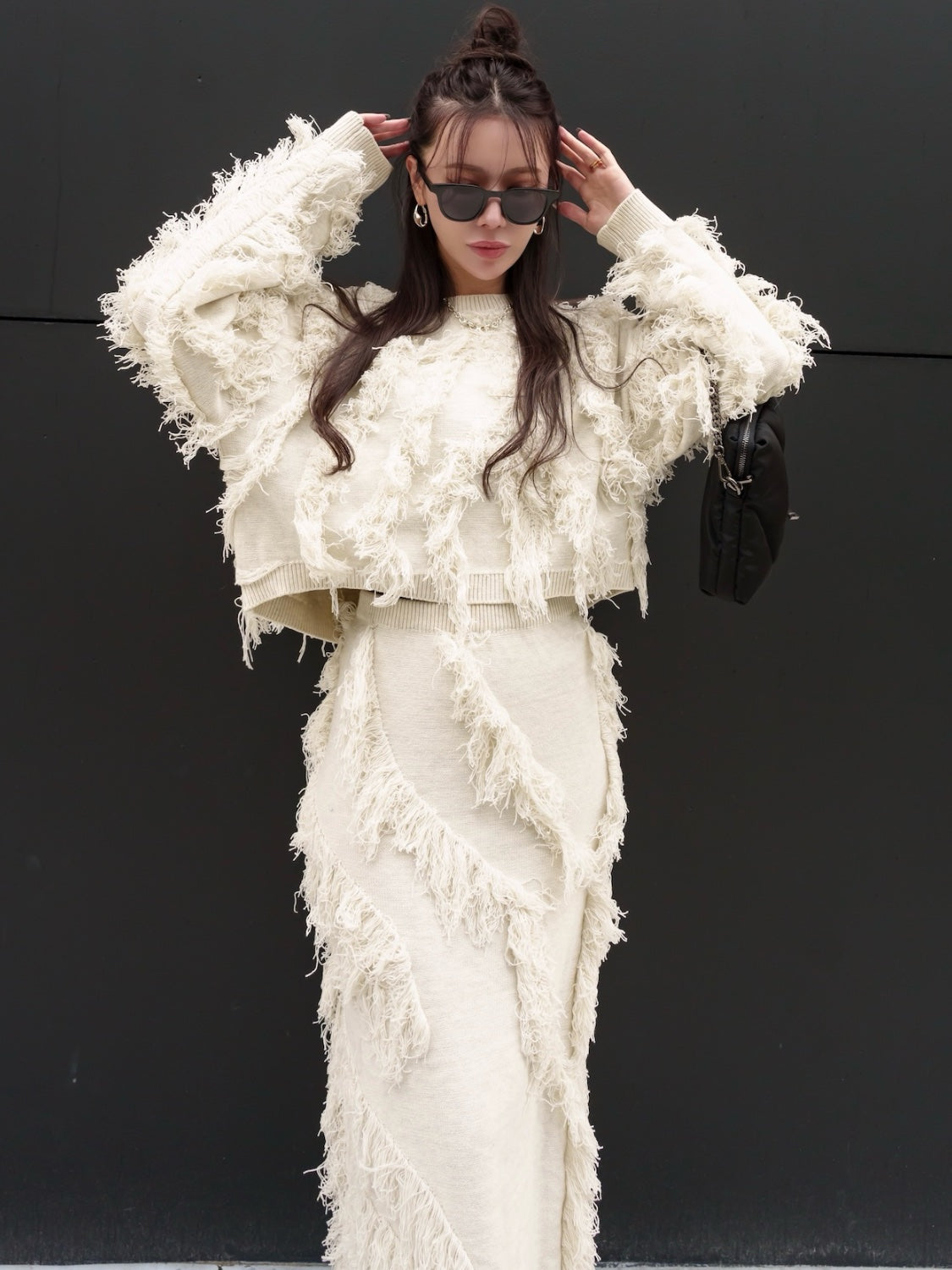 Wave Fringe Knit Setup