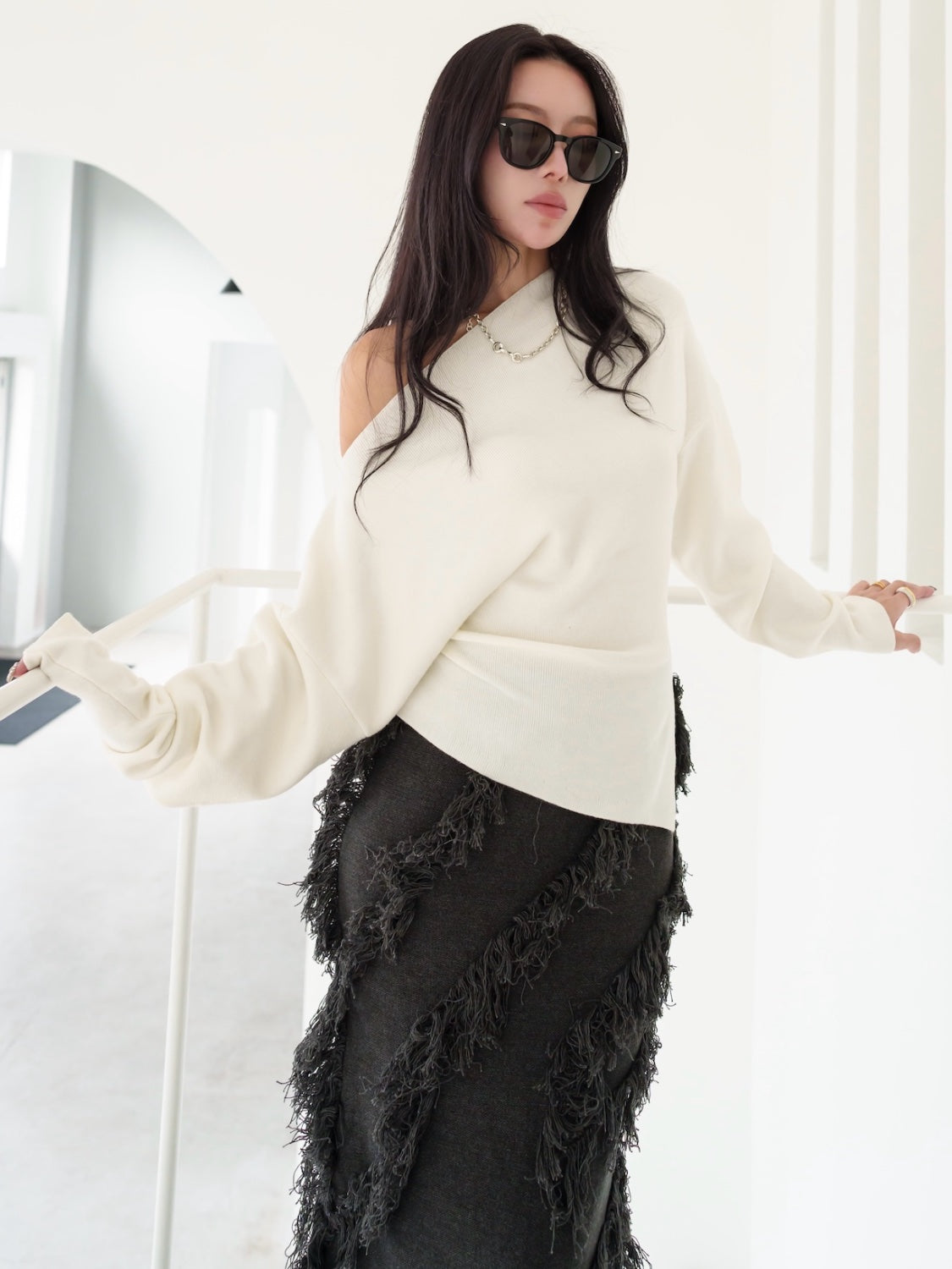 Wave Fringe Knit Setup