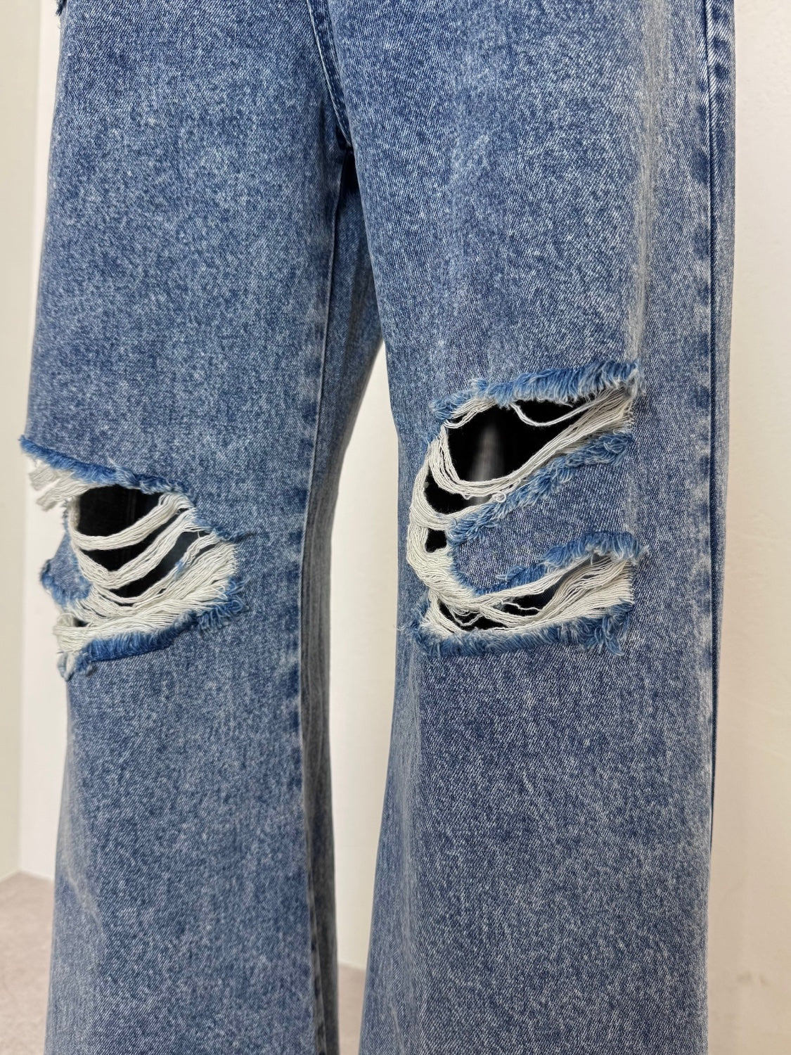ダメージ ワイド DENIM