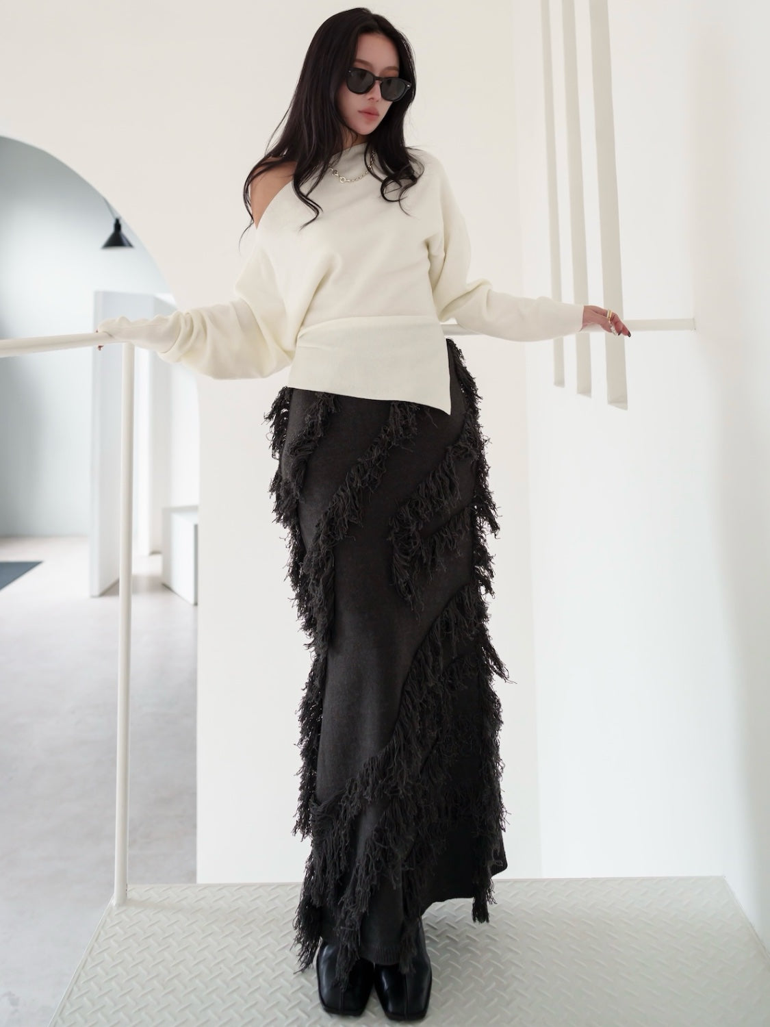 MODEL:159cm<br>COLOR:チャコール