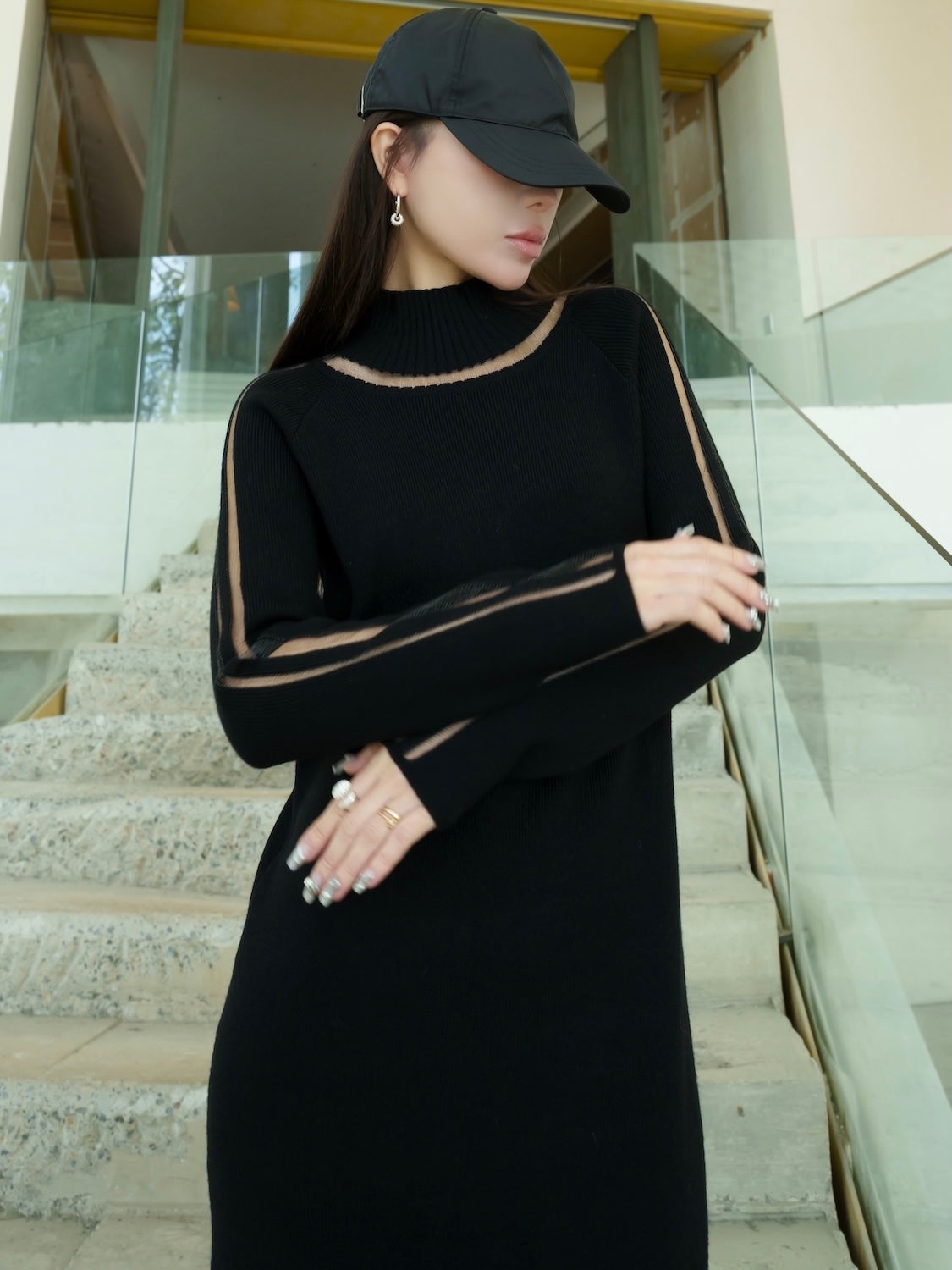 シアーライン KNIT ワンピース