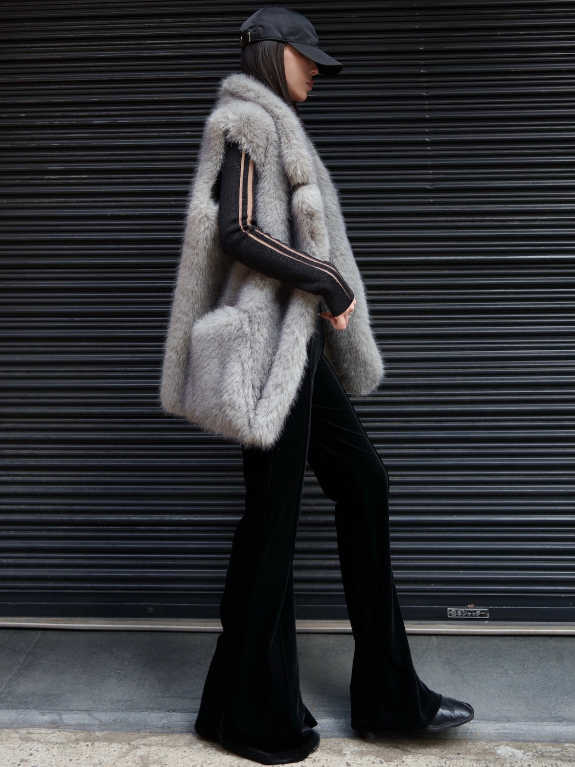 Suede ボンディング Fur ベスト