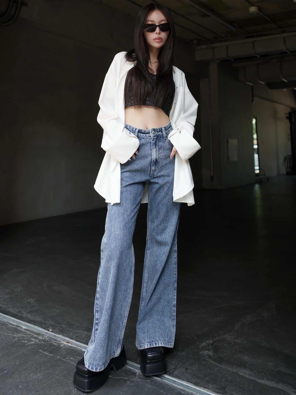 MODEL:159cm<br>着用サイズ:0