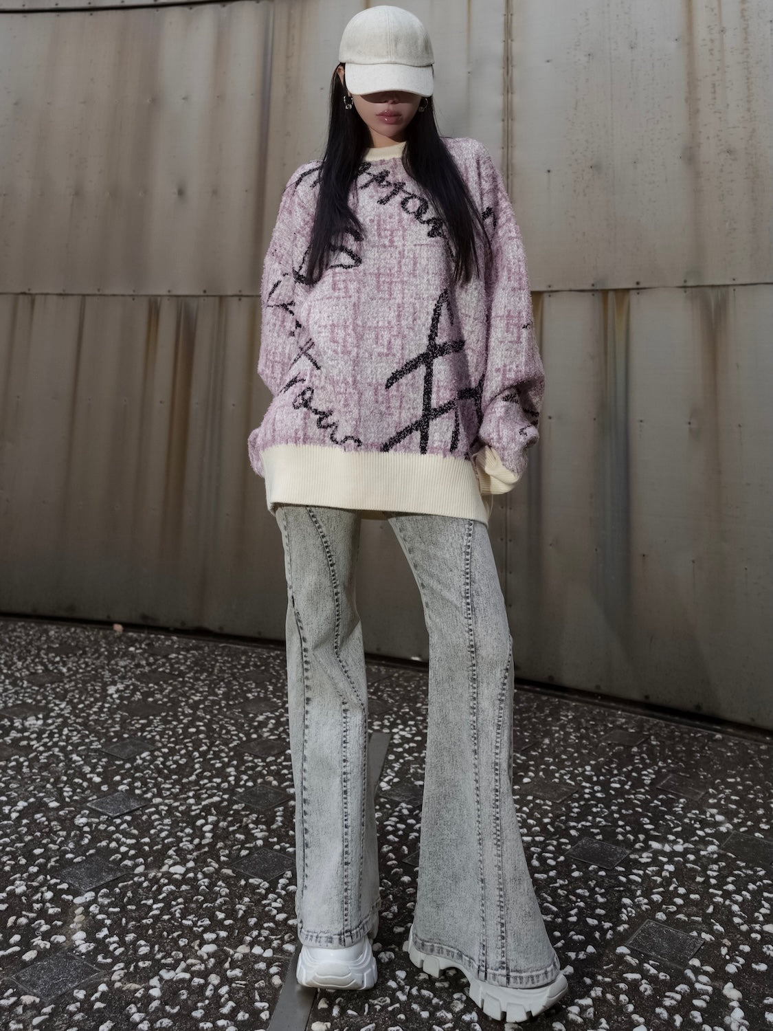 ツイードライク グラフィティ KNIT プルオーバー