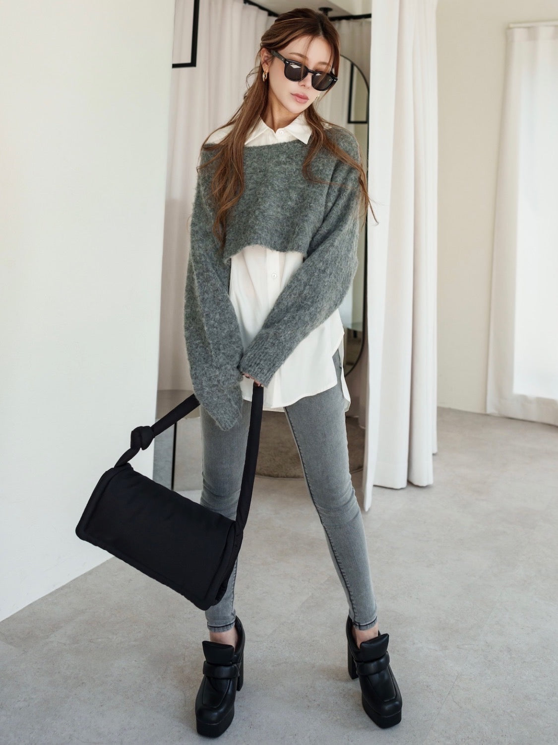 Stretch Gray Skinny