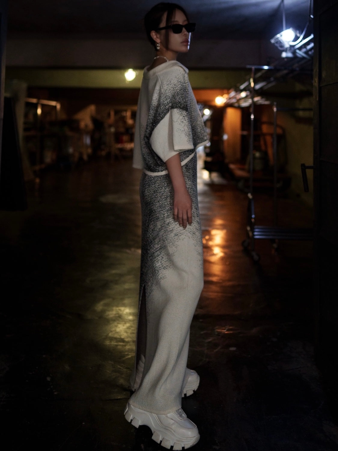 グラデーション ラメ KNIT スキッパー Set-up