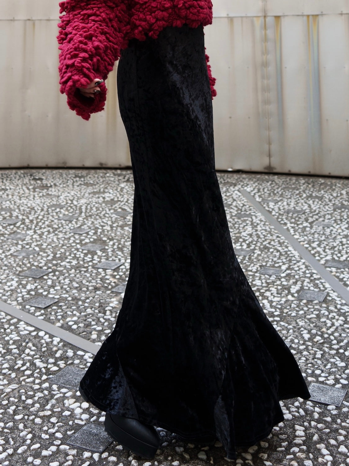 レオパード CRASH VELOUR マーメイドスカート